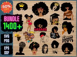 Bundle, Afro Woman SVG, Afro Queen Svg, Afro Lady Svg, afro girl svg, african american svg, Black Woman, Cricut, layered