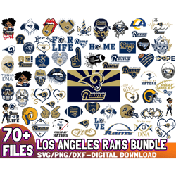70 Files Los Angeles Rams Bundle SVG