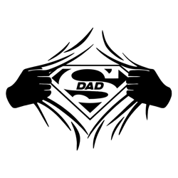 Super Dad Svg, Fathers Day Svg, Best Dad Svg, Superman Svg, Dad Superman Svg