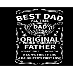 Best Dad All Time Dad No1 Forever Svg, Fathers Day Svg, Father Svg
