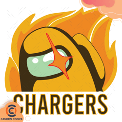 Among Us Los Angeles Chargers Svg, Sport Svg, Among Us Svg, LA Chargers Svg