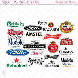 Beer Brand Logo Bundle Svg, Beer Brand Svg, Logo Bundle Svg, Beer Logo Svg, Brand Logo Svg