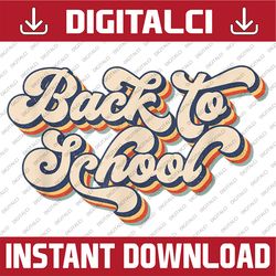Retro Sunset Back To School 2022 Students Teacher Principal PNG File Sublimation