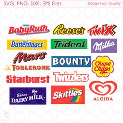 Candy Brands Logo Svg. Candy Clipart, Trending Svg, Logo Brand Svg