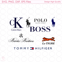 Famous Brand Logo Bundle Svg, Trending Svg, Calvin Klein Svg, Brand Logo Svg, Clothes Brand Svg
