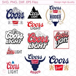 Coors Light Bundle Svg, Beer Brand Logo Svg, Coors Light Logo Svg, Beer Bundle Svg