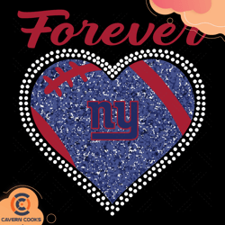 Forever New York Giants Heart Diamond Svg, Sport Svg, New York Giants, Giants Svg