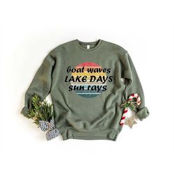 Lake Days Shirt - Boat Waves Sun Rays Shirt - Aint Nothing Like Lake Days Tee - Boat Travel Apparel - Lake Trip T-Shirt