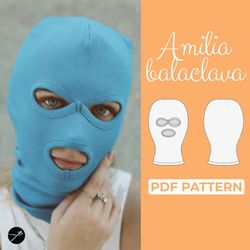 Balaclava Mask Sewing Pattern, Ski Mask Pattern, Winter Hat Pattern, Full Face Cover for Skiing, Shiesty Pattern