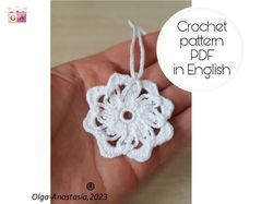 Snowflake  27 Christmas crochet pattern , crochet Snowflake pattern , crochet pattern , Irish Crochet , Motif crochet ,