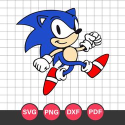 Sonic The Hedgehog Svg, Sonic Svg, Cartoon Svg, Png Dxf Eps Digital File