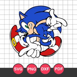 Sonic Cricut Svg, Sonic Characters Svg, Sonic Svg, Cartoon Svg, Png Dxf Eps Digital File
