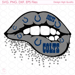 Indianapolis Colts Lips Svg, Sport Svg, Indianapolis Colts Svg, Colts Lips Svg, Colts Logo Svg