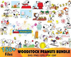 150 Woodstock Peanuts Bundle Svg, Snoopy Svg, Charlie Brow Svg, Peanuts Snoopy Svg, Peanuts Svg, Snoopy Characters