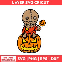 Scarecrow Pumpkin Svg, Scarecrow Svg,  Pumpkin Svg, Halloween Svg, Nightmare Svg - Digital File