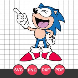 Sonic The Hedgehog Svg, Sonic Clipart Svg, Sonic Svg, Cartoon Svg, Png Dxf Eps Digital File