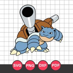 Blastoise Svg, Pokemon Characters Svg, Pokemon Svg, Anime Svg, Png Dxf Eps Digital File