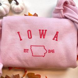 Iowa Embroidered sweater, Iowa Embroidered sweater, Iowa Embroidered Hoodie, T-shirt