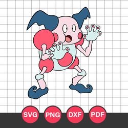 Mr Mime Svg, Pokemon Characters Svg, Pokemon Svg, Anime Svg, Png Dxf Eps Digital File