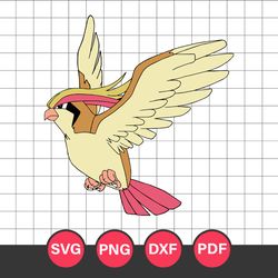 Pidgeot Svg, Pokemon Characters Svg, Pokemon Svg, Anime Svg, Png Dxf Eps Digital File