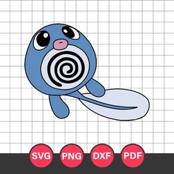 Poliwag Svg, Pokemon Characters Svg, Pokemon Svg, Anime Svg, Png Dxf Eps Digital File