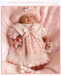 Baby Outfits Knitting Pattern - for Premature Baby, First size Baby and Doll, vintage patterns Digital PDF