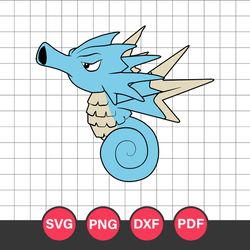 Seadra Svg, Pokemon Characters Svg, Pokemon Svg, Anime Svg, Png Dxf Eps Digital File