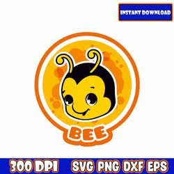 Bee SVG, Animal SVG Bundle, Cute Animal SVG, Animal PNG Bundle, Cute Animal Png, Animal svg, Animal png