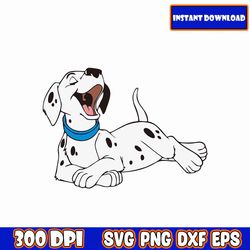 101 Dalmatian SVG Bundle, Cruella Clipart PNG, Dog Birthday Cut Files, Puppy Sublimation Designs, Puppy Dog Layered SVG