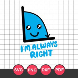 I'm Always Right Svg, Turning Red Svg, Turning Red Clipart, Turning Red Cricut Svg, Disney Svg, Png Dxf Pdf, TR230523105