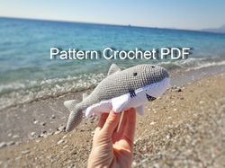PDF Shark Crochet Pattern, Shane the Shark Crochet Pattern, Shark Amigurumi Pattern, Shark Crochet Toy Pattern