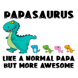 Papasaurus Like A Normal Papa But More Awesome Svg, Fathers Day Svg, Papasaurus Svg, Normal Papa Svg, Papa Awsome Svg, D