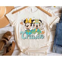 Cute Mickey Mouse & Minnie Magical Cruisin Shirt, Disney Cruise Line 25th Silver Anniversary At Sea Unisex T-shirt Famil