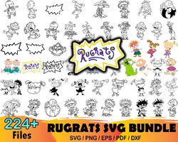 224 Rugrats Bundle Svg, Rugrats Svg, Rugrats Vector, Animation Svg, Cartoon Svg, Chuckie Finster Svg, Chuckie Svg, Nicke