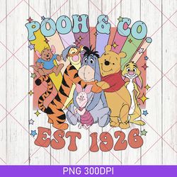 Retro Pooh & Co Est 1926 PNG, Vintage Pooh And Co PNG, Disneyland Pooh Bear PNG, Winnie The Pooh PNG, Disney Pooh Trip