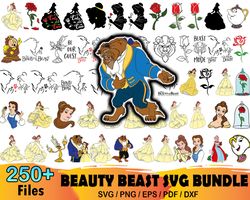 250 Beauty And The Beast Svg Bundle, Disney Svg, Belle Svg