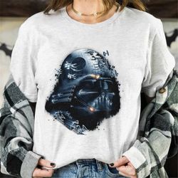 Star Wars Darth Vader Helmet Collage Graphic Shirt, Galaxy's Edge Holiday Trip Unisex T-shirt Family Birthday Gift Adult