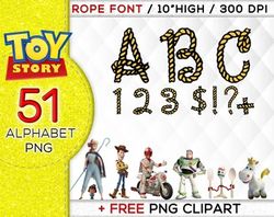 Toy Story Rope Font Alphabet Png, Toy Story Rope Png, Toy Story Png