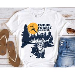 Star Wars Endor Forest Camp Ewok T-Shirt Unisex T-shirt Birthday Shirt Gift For Men Women Kid Hoodie Sweatshirt Toddler