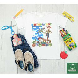 Personalized Toy Story Birthday Boy Shirt, Custom Disneyland Birthday Party T-shirt, Toy Story Friends Sweatshirt, Famil