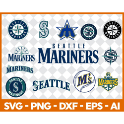 Seattle Mariners Baseball Team Svg