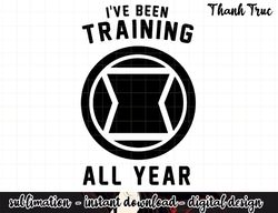 Marvel Avengers Black Widow I ve Been Training All Year Logo