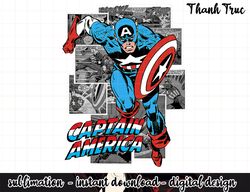 Marvel Avengers Captain American Comic Panel Portrait