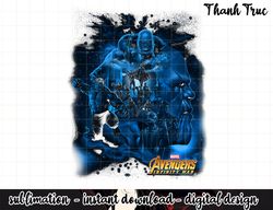 Marvel Avengers Infinity War Galactic Thanos Graphic png, sublimation