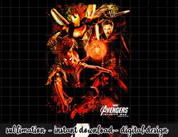 Marvel Avengers Infinity War Team Red Glow Graphic png, sublimation