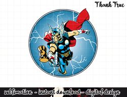 Marvel Beta Ray Bill Flying Hammer Lightning Badge png, sublimation