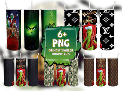 6 Files Grinch Part13 Bundle Tumbler Png, Grinch Tumber Png, Christmas Png, Grinch Png, Skinny Tumbler 20oz, 20oz Design