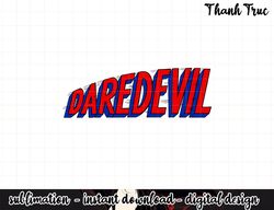 Marvel Daredevil The Ultimate Retro Logo Graphic png, sublimation