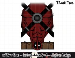 Marvel Deadpool Cross Sash Chest & Belt Costume Halloween