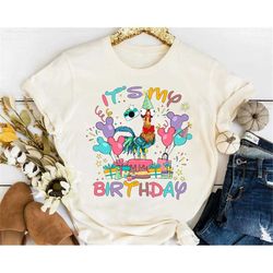 Disney Moana Characters Hei Hei Custom Presents It's My Birthday Shirt, Magic Kingdom Trip Unisex T-shirt Family Gift Ad